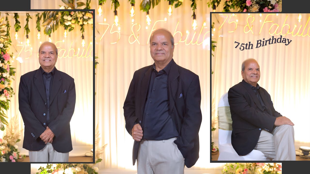 75th Birthday Celebration Teaser 🎉 |Birthday Memories | Alok Color Lab | Best Photographer Faridabad
