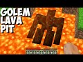 You will be shocked where does lead GOLEM PIT in LAVA in Minecraft ! LAVA PASSAGE !