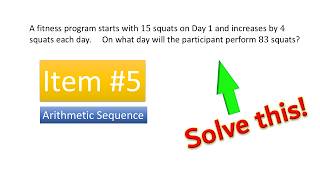 Arithmetic Sequence | Item #5