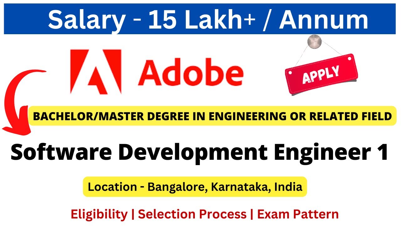 Adobe Off Campus Drive 2022/ 2023 | Software Development Engineer ...