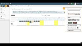 Clockit Online Modify The Duty Roster