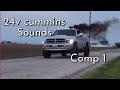 24V Cummins Sounds, Rolling coal and more Compilation 1