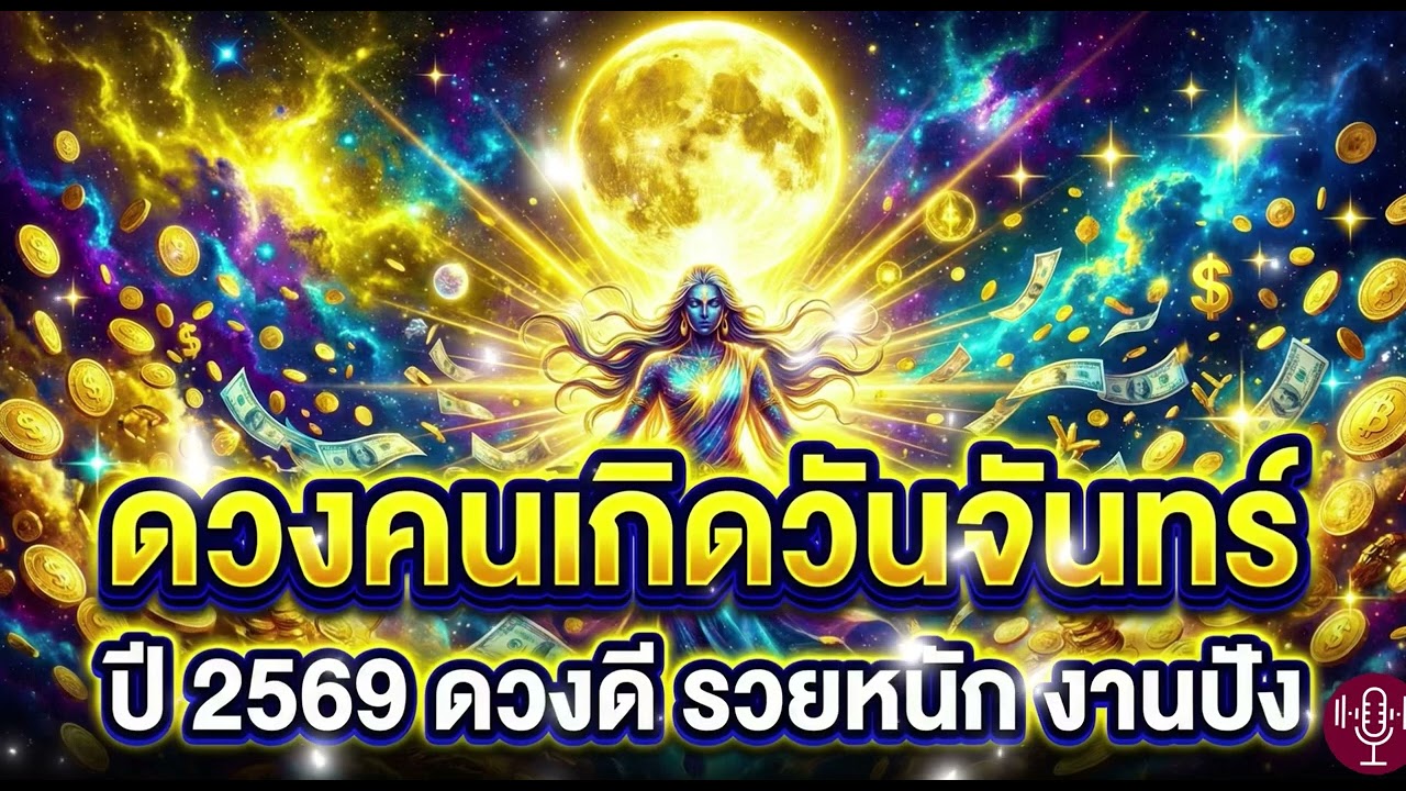 ดวงคนเกิดวันจันทร์ ปี 2569 | ดวงดี รวยหนัก งานปัง
