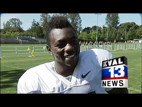 Raw Interview: Barner ties to carry to load during...