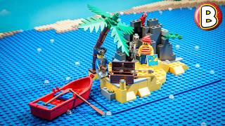 Lego 6254 Rocky Reef Pirates  Stop Motion Review