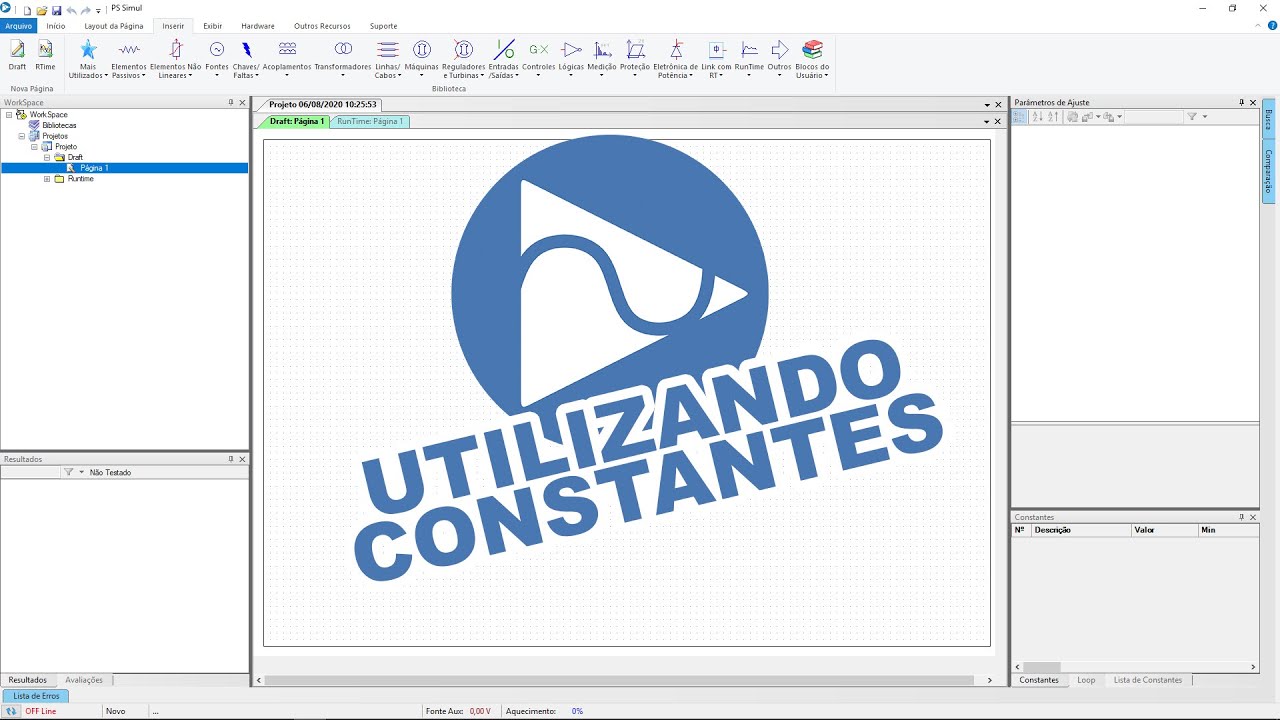 Utilizando Constantes no PS Simul