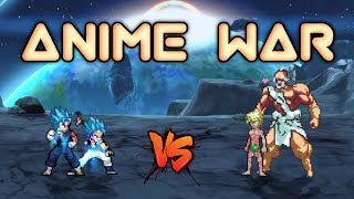 Gogeta SSB & Vegito SSB VS Adam V2 & Zeus in Jump Force Mugen 🔥
