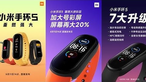 Xiaomi Mi band 5 official video. New teaser released by Xiaomi for Mi band 5
