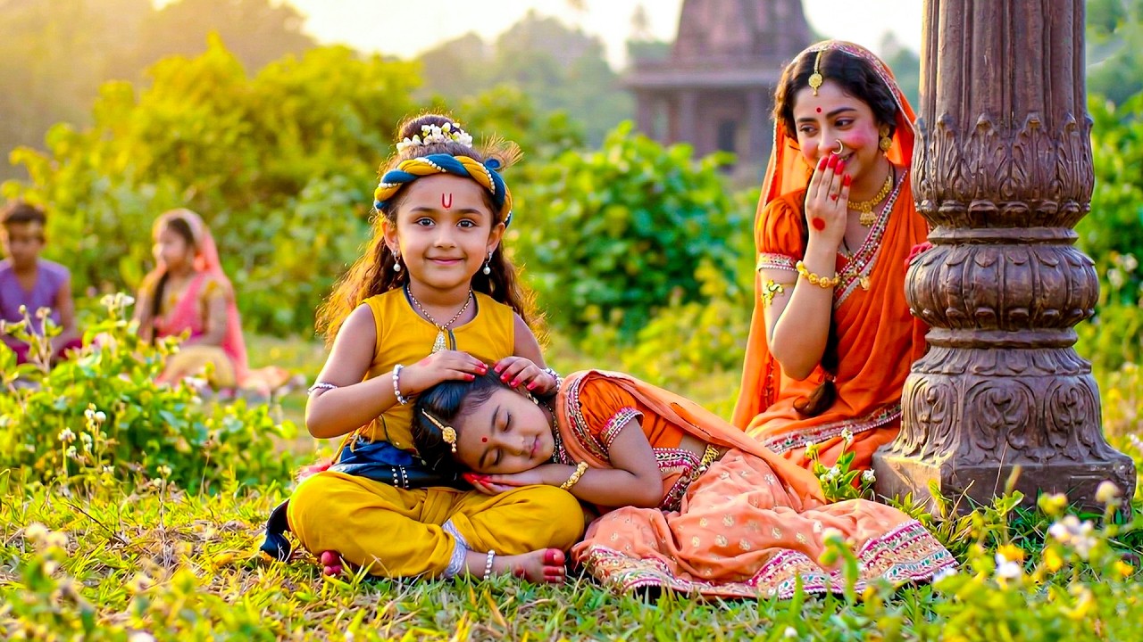 कान्हा और राधा ने रची रासलीला ! मैया देखकर शरमा गईं | यशोमती मईया के नंदलाला | Shree Krishan