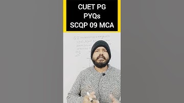 CUET PG PYQS SCQP 09 MCA | CUET PG | MCA ENTRANCE | #shorts #maths #cuet #viral #youtubeshorts #yt
