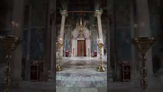 Prayer In The Decan Monastery In Kosovo