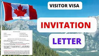 How to Write Invitation Letter for Canada Visitor Visa | Visitor visa Canada | CanVisa Pathway |