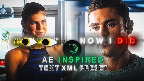 Free Premium AE-Like Text Animation XML in Alight Motion | Inspired by @yaniksksks
