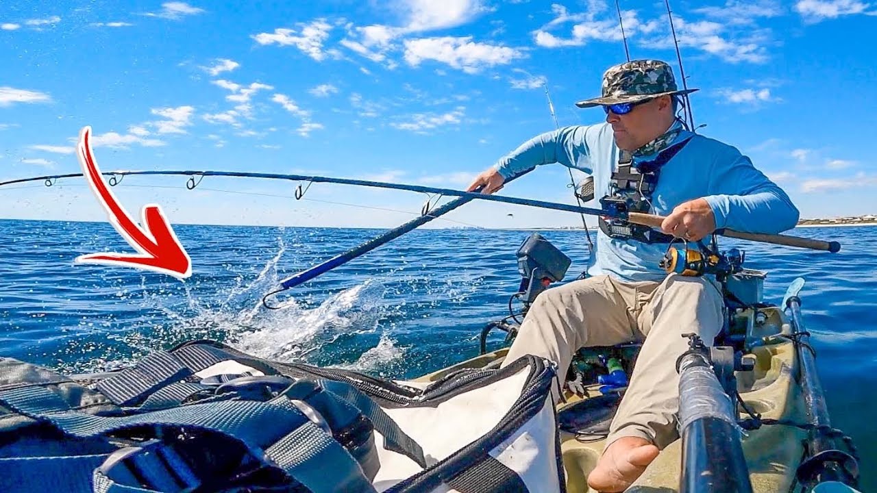 MONSTER FISH were Everywhere - Destin Offshore Kayak Fishing!