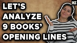 Analyzing 9 Popular Books' Opening Lines