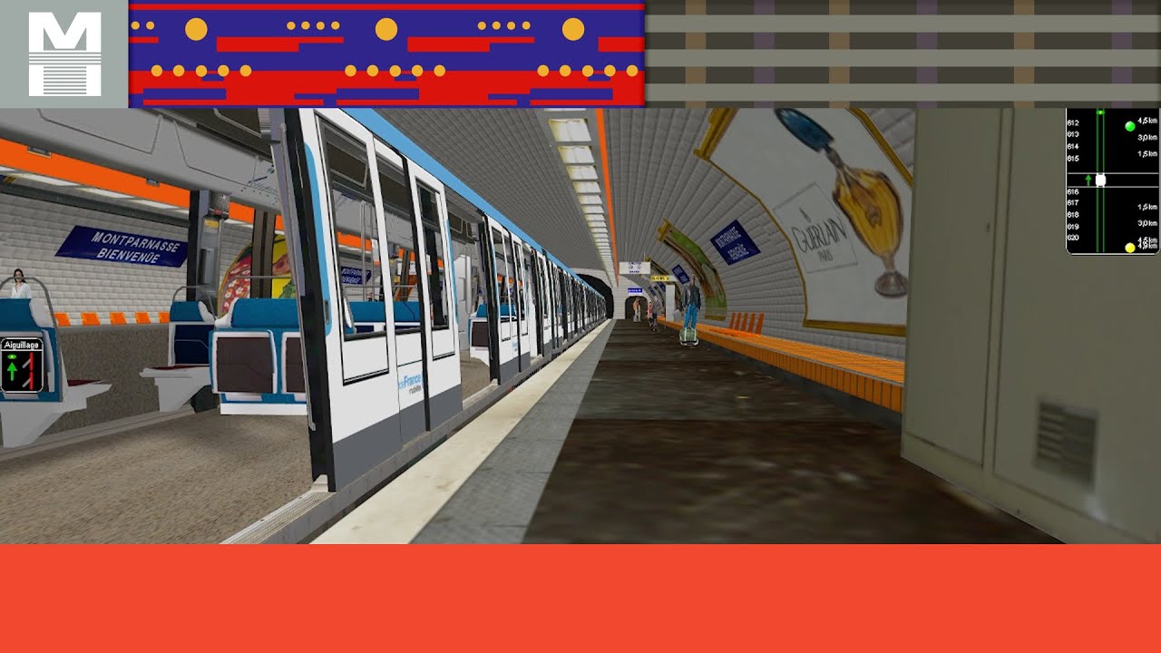 [ORTS/RFSP] Spot Station Montparnasse Bienvenüe - arrivée et départ MP89CC origine + MP89CC IDFM