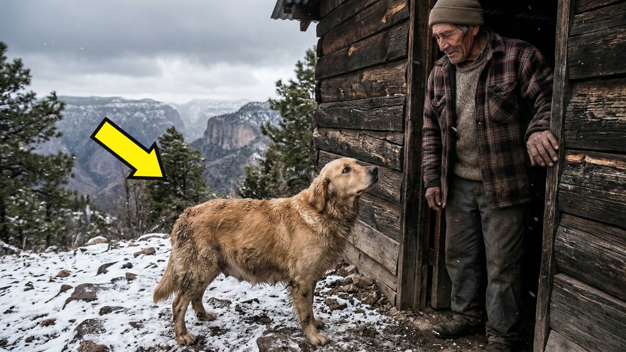 UN HUMILDE LEÑADOR DEJÓ ENTRAR EN SU CASA A UNA PERRA GOLDEN EMBARAZADA ABANDONADA