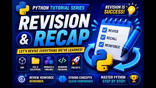 Python CDP Part 9 | Revision and Recap