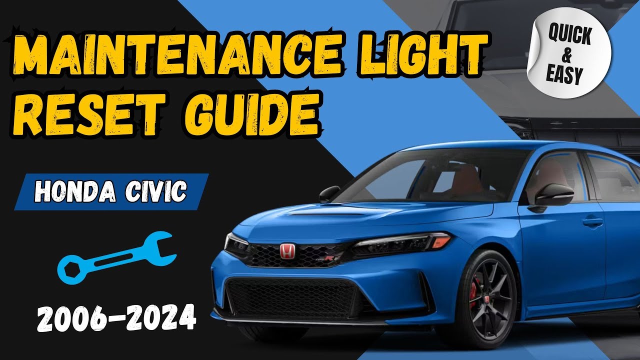 2006 2024 Honda Civic Oil Maintenance Light Reset Quick Easy DIY 2006-2024-honda-civic-oil-maintenance-light-reset-quick-easy-diy