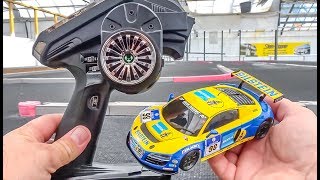 RC car AUDI R8 gets unboxed, tuned and tested! Kyosho Mini-Z!