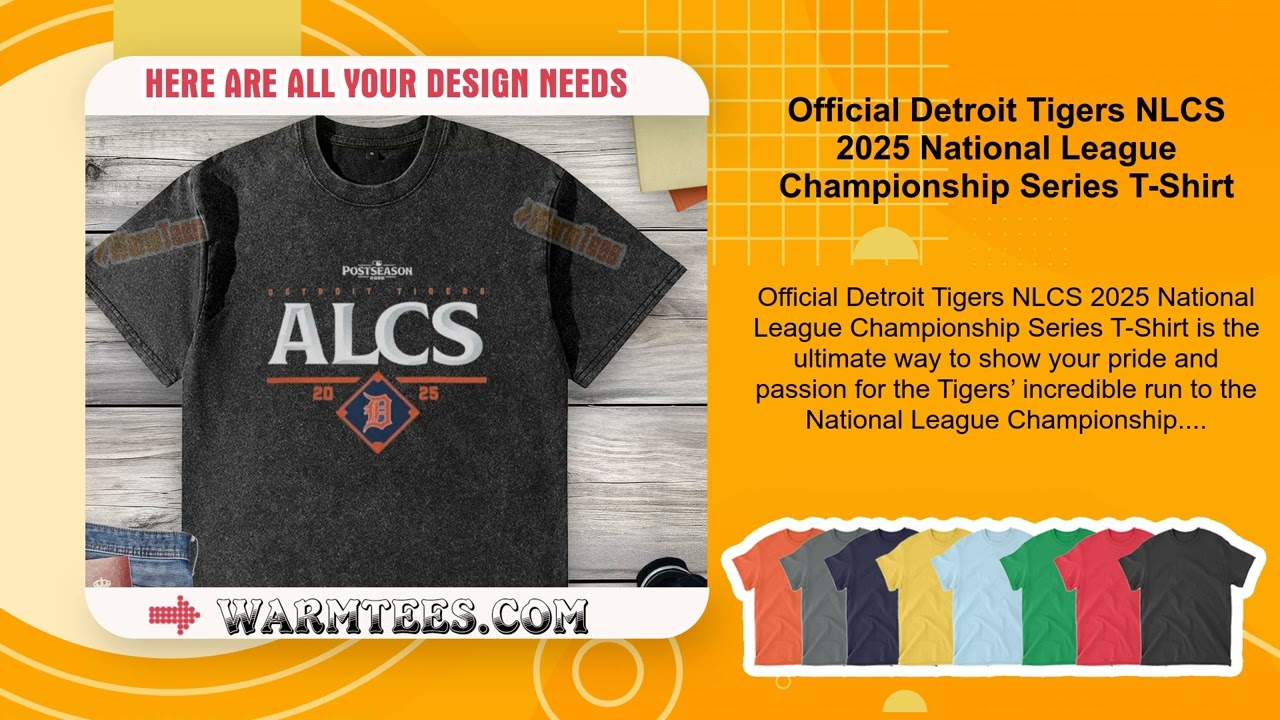 Official Detroit Tigers NLCS 2025 National League Championship Series T-Shirt
