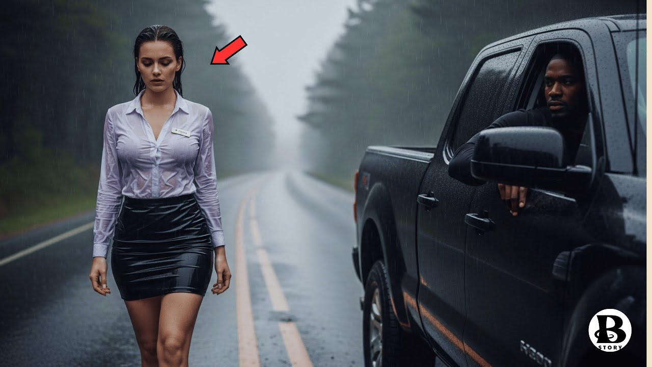 A Black Man Drives a Crying Woman Through the Rain — And That's How Their Love Began