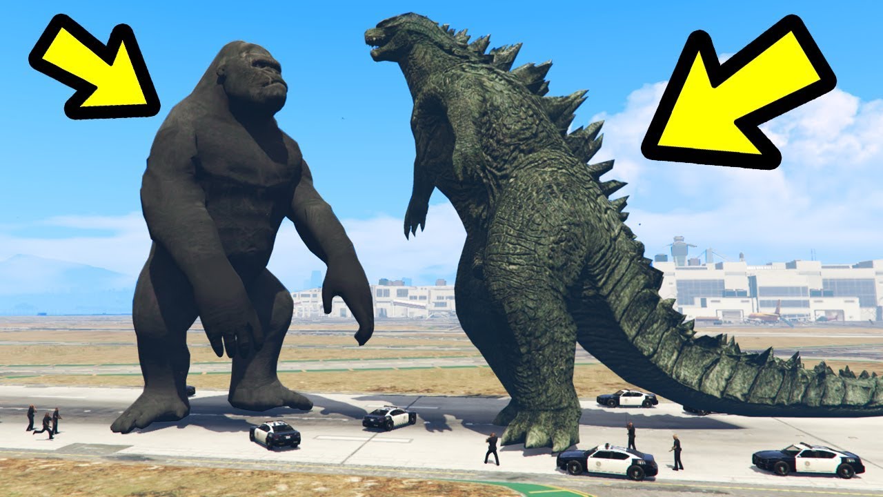 Gta 5 Godzilla Vs King Kong Youtube Godzilla Vs King Kong Gta 5