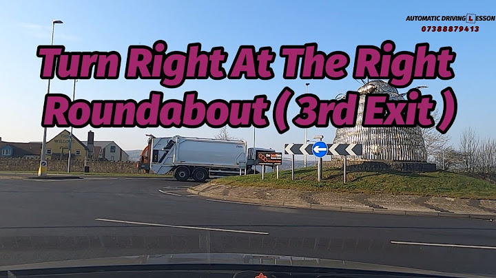 Turn Right At The  Roundabout ( 3rd Exit ) | How To Deal With Roundabouts | Driving  Test Tips
