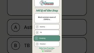 Most common cause of COPD is? | MCQs of the Day | Sennoia Medical Institute