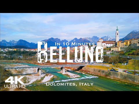 BELLUNO 2023 🇮🇹 Drone Aerial 4K | Dolomites Veneto Italy Italia