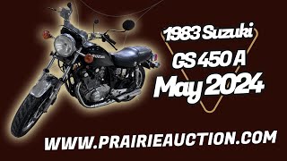 PrairieAuction.com, 1983 Suzuki GS 450 A