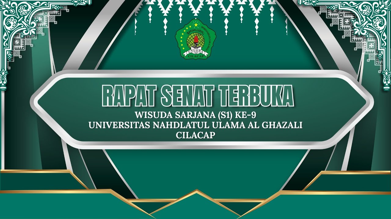 LIVE || RAPAT SENAT TERBUKA WISUDA SARJANA (S1) KE 9 UNUGHA
