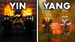 100 Players Simulate Yin & Yang in Minecraft