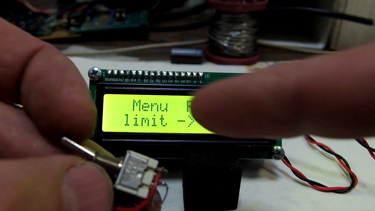 LCD SWR and power meter menu set