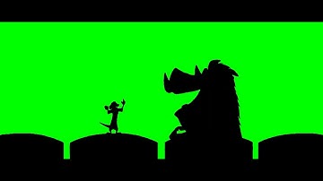 Timon and Pumbaa Interrupt 1 Green Screen (Widescreen Scope)