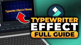 Typewriter Effect in Filmora (FAST &amp; EASY) | 100% WORKS | NO Yapping, To The Point!