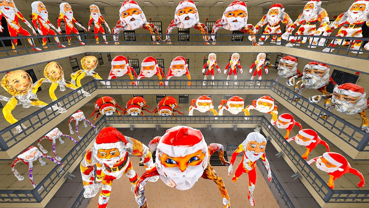 ВСЕ ВИДЫ ГУГУ ГАГА МЕМ ПАУК СНЕГУРОЧКА ЖУК КЕНТАВР БОСС В ТЮРЬМЕ Garry's Mod