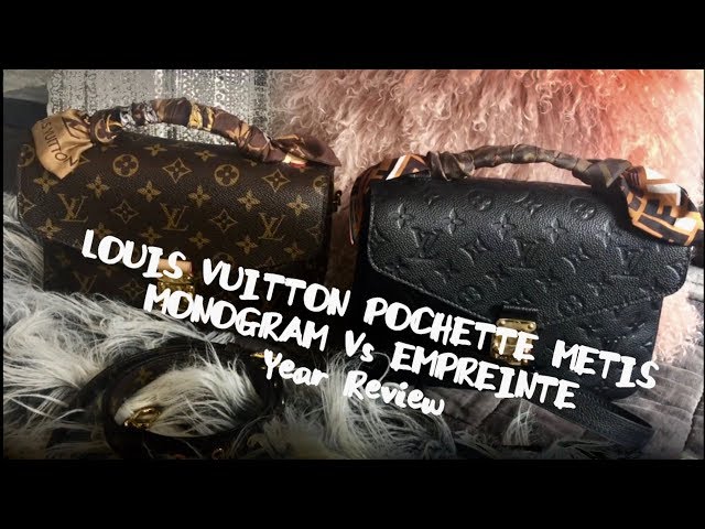 Louis Vuitton Pochette Metis Canvas MONOGRAM vs EMPREINTE Leather Review &  Comparison 