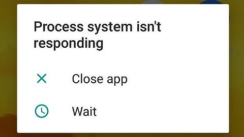 How to Fix "process system isn