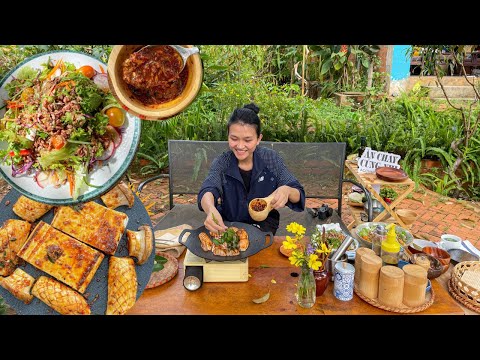 Video Salad sốt tương mè | Nấm nướng sốt rau gia vị | Nấu... - youtube