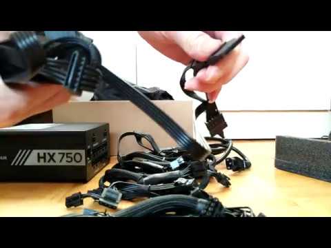 skraber tortur Sparsommelig Corsair HX750 750W 80 Plus Platinum High Performance Fully Modular Power  Supply - YouTube