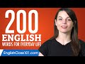 200 English Words for Everyday Life - Basic Vocabulary #10