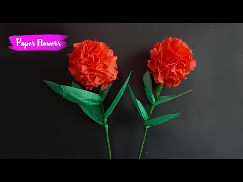 Ide Kreatif membuat Bunga Dari Kertas  Krep  Kerajinan  