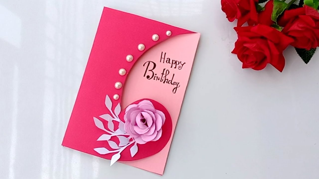 Beautiful Handmade Birthday Card Birthday Card Idea Youtube Greeting Cards Handmade Birthday Unique Birthday Cards Handmade Birthday Cards