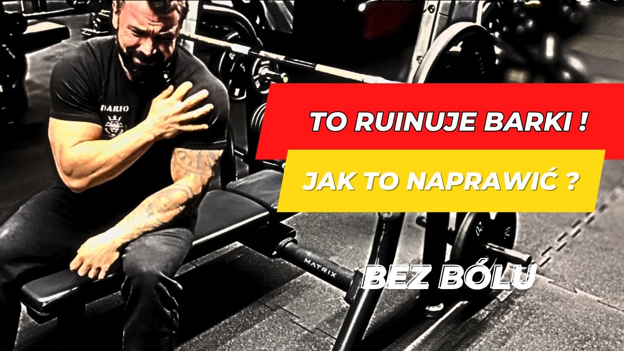 Bolą Cię BARKI na SIŁOWNI !? PRZESTAŃ robić te 3 BŁĘDY ! I zacznij TO ^