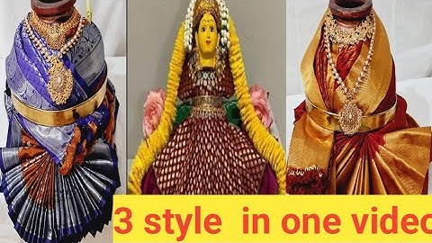 Quick and Easy Varamahalakshmi Saree Draping 🪷 How to Drape Saree for Varamahalakshmi#trending#diy 