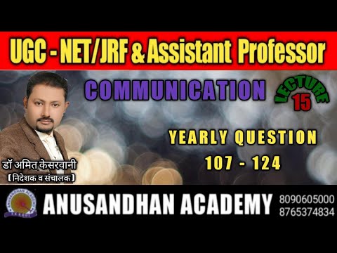 LECT 15, QUEST 107 - 124 on COMMUNICATION