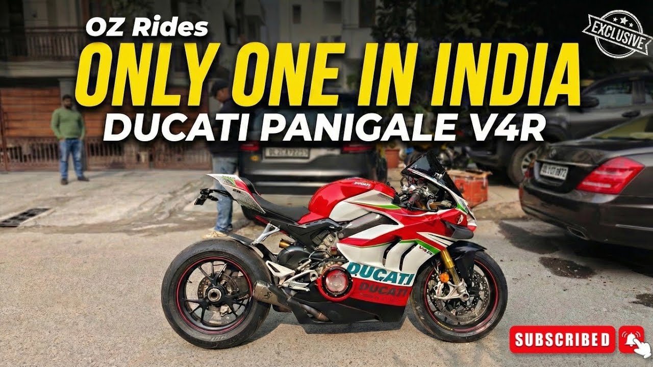 India’s Only Ducati Panigale V4R 🔥 | OZ Rides Exclusive❣️