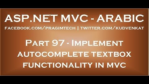 Implement autocomplete textbox functionality in mvc in arabic