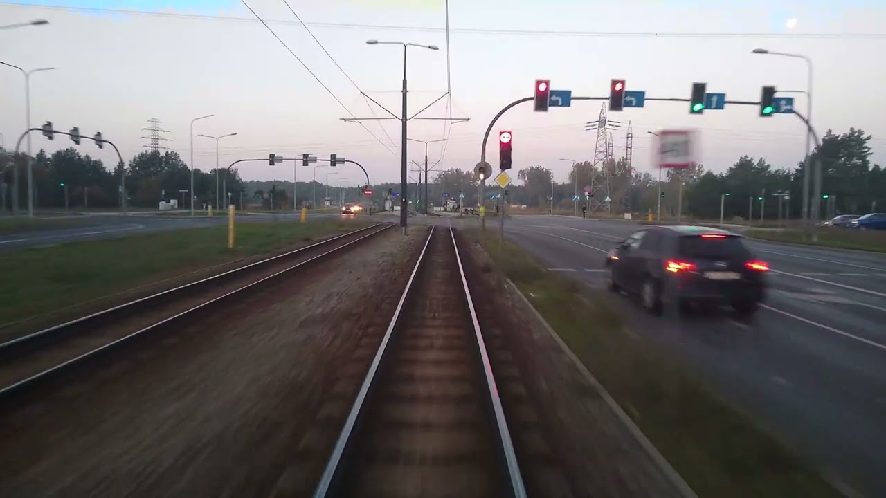 Bydgoszcz linia nr 7 Niepodległości - Zajezdnia Tramwajowa trasa zmieniona (Jesień 11.X.2022)